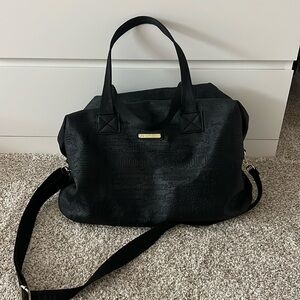 Juicy Couture Duffle Bag - Medium Size - Black Leather